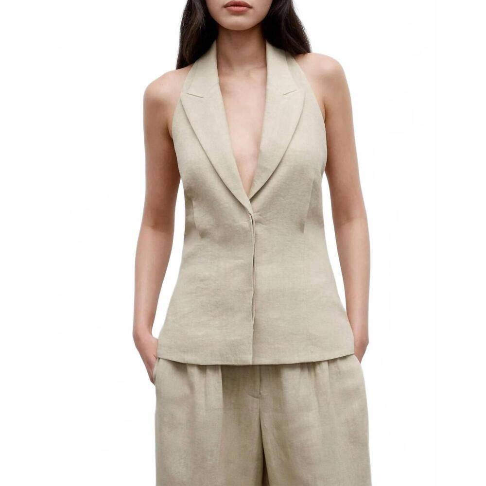NEW TWP kaitlyn vest in safari